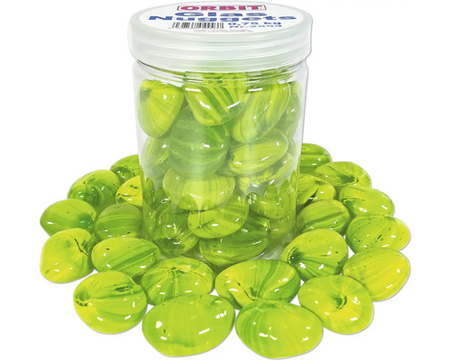Orbit glasnuggets in pot