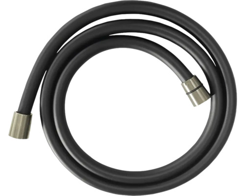 Doucheslang Tova mat zwart en RVS 150 cm Doucheslang van kunststof met metalen aansluitingen