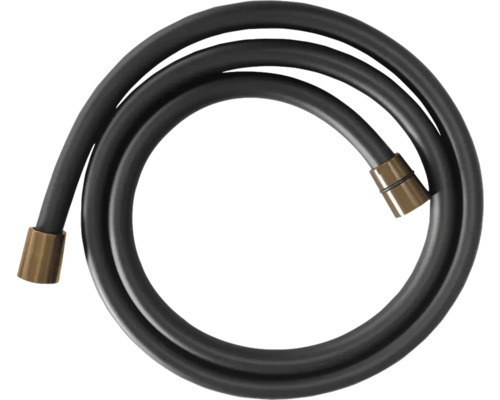 Doucheslang Tova mat zwart en koper 150 cm Sanitairslang, flexibel en waterdicht
