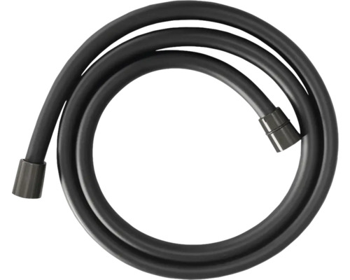 Doucheslang Tova mat zwart en gunmetal 150 cm Doucheslang van kunststof