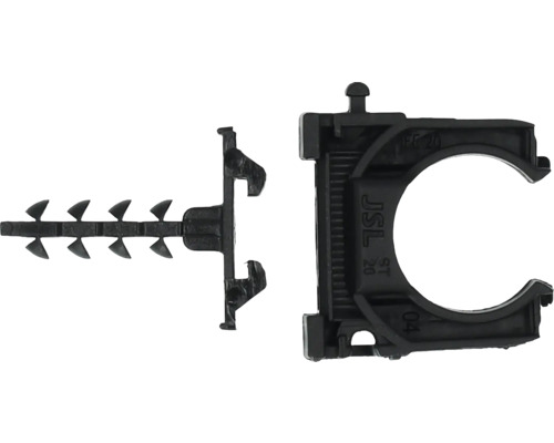 Pijpklem met bevestigingsplug voor pijpbevestiging