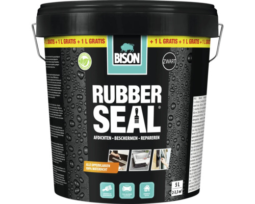 Bison Rubber Seal emmer met het opschrift afdichten, beschermen, repareren