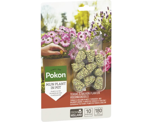 Pokon mestkegels voor terras- en balkonplanten, 10 stuks