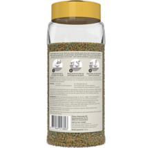 Pokon Naturado plantenvoeding in transparante pot met gele deksel, netto gewicht 800 gram