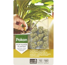 Pokon kamerplanten voeding kegels verpakking met plant en hand