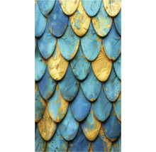 Close-up van decoratieve schubben in vislook