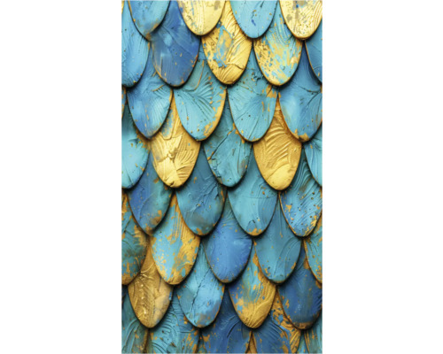 A.S. CRÉATION Fotobehang vlies 79016-3 COSMO Living 3d abstract 159x280 cm Close-up van decoratieve schubben in vislook