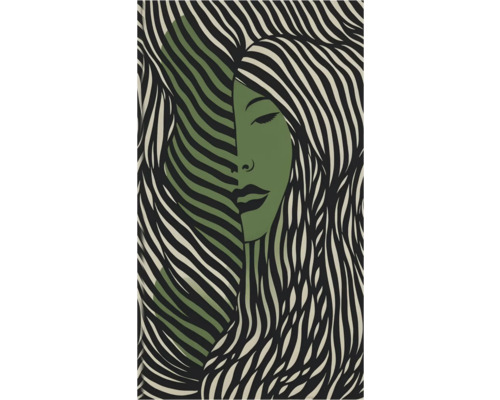 A.S. CRÉATION Fotobehang vlies 79016-4 dame abstract 159x280 cm Afbeelding van een vrouw met gestreept haar