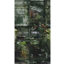 Close-up van een kas met planten