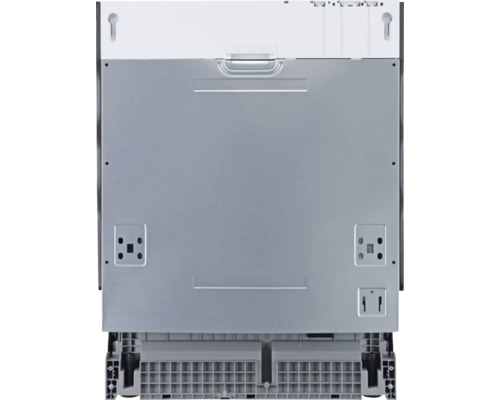 Achteraanzicht van een vaatwasser met montage-elementen