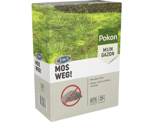 POKON Mos Weg! 25 m2 Pokon Mijn Gazon Mos Weg 2-in-1 verpakking