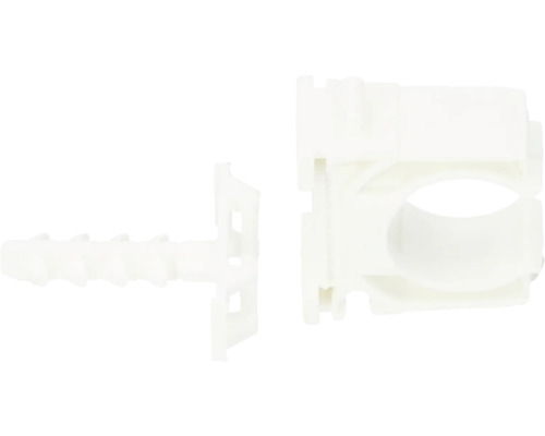 Pijpbevestiging met plug voor de bevestiging van buizen