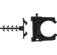 Pijpklem met bevestigingspen voor wandmontage