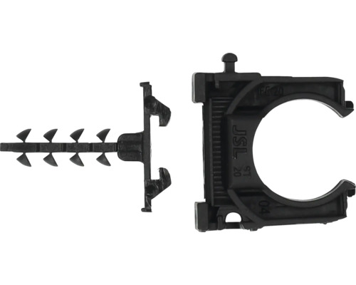 Pijpklem met bevestigingspen voor wandmontage