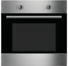 Roestvrijstalen inbouwoven met bedieningsknoppen