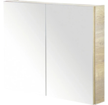 Spiegelkast met twee deuren en houten frame