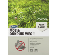 Verpakking Pokon mos- en onkruidverwijderaar, 2750 gram voor 50 vierkante meter