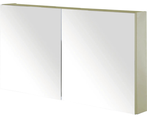 SANOX Spiegelkast met twee deuren enkelzijdig 120x65x13 cm olive Spiegelkast met twee deuren voor de badkamer