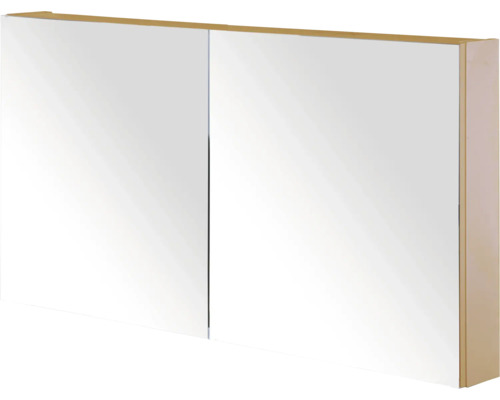 SANOX Spiegelkast met twee deuren enkelzijdig 120x65x13 cm peach Spiegelkast met twee deuren voor de badkamer