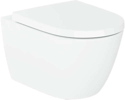 Wandcloset diepspoel met gesloten toiletdeksel