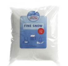 Fijne sneeuw in een verpakking voor kerstdecoratie