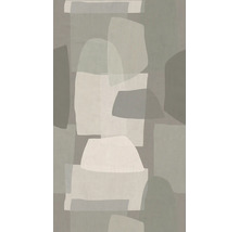 Behang met abstract patroon in neutrale tinten