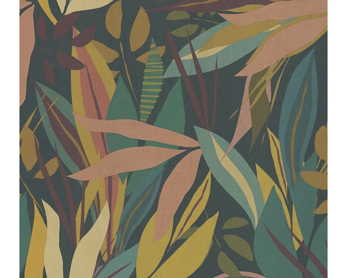 Behang met botanisch bladmotief