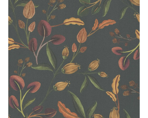 Behang met bloemmotief