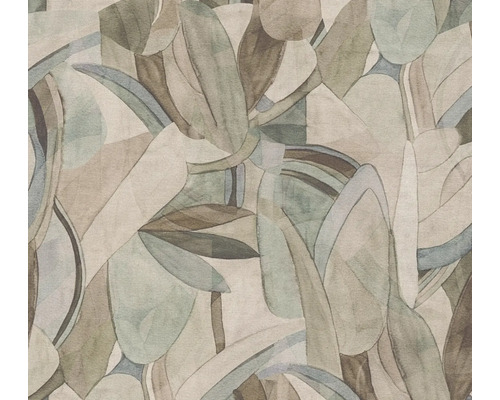 A.S. CRÉATION Vliesbehang 78215-1 Anna d´Andrea bladeren bloemen beige blauw Behang met bladmotief