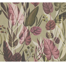 Behang met bladerpatroon