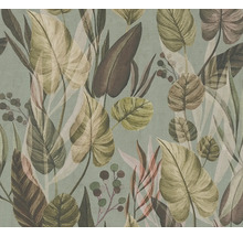 Behang met blad- en plantenpatroon