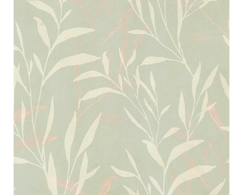 Behang met bladerenmotief