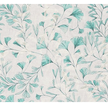 Behang met ginkgo-bladmotief