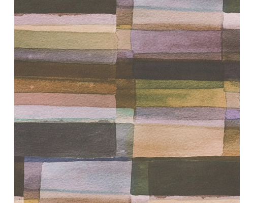 A.S. CRÉATION Vliesbehang 78225-2 Anna d´Andrea geometrisch strepen paars bruin Abstract behangpatroon met horizontale en verticale strepen