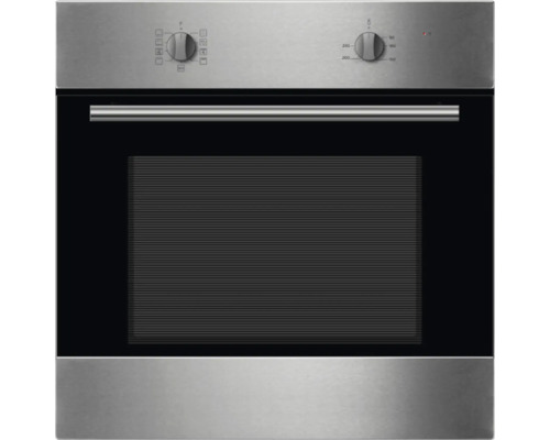 Roestvrijstalen inbouwoven met temperatuurregelaar en functieknop