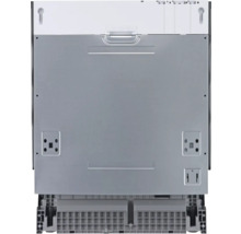 Achterkant van een vaatwasser voor informatie over aansluitingen en installatie.