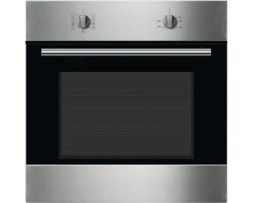 Roestvrijstalen inbouwoven met temperatuurregelaar en functieknop