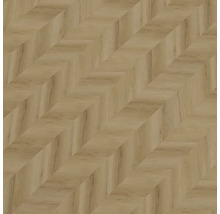 Houten vloer in visgraatmotief