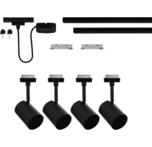 Railspotset met rails, verbindingsstukken en montageaccessoires