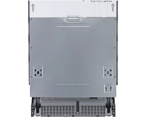 Achteraanzicht van een vaatwasser met verstelbare poten