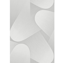 Close-up van een wit behang met geometrisch patroon