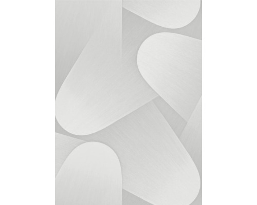 ERISMANN Vliesbehang 10423-31 Elysium grafisch wit Close-up van een wit behang met geometrisch patroon