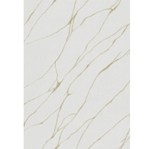 Behang met marmerlook en gouden aders