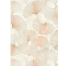 Behang met ginkgo bladmotief
