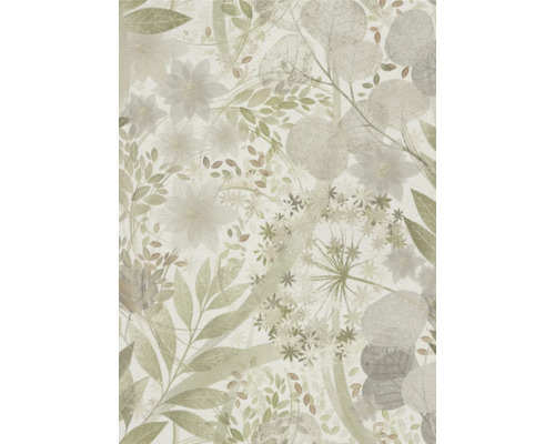 ERISMANN Vliesbehang 12238-35 Secret Garden bloemen groen Behang met plantenmotief