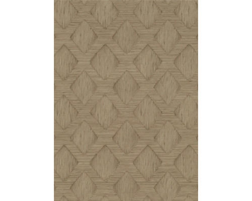 ERISMANN Vliesbehang 12241-11 Secret Garden geometrisch bruin Behang met vierkant vlechtpatroon