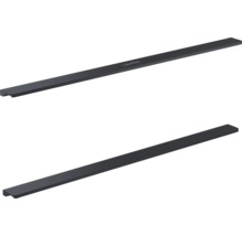 Twee rechthoekige handdoekhouders