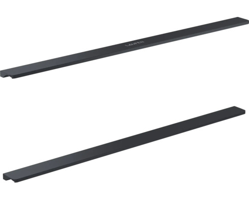 Twee rechthoekige handdoekhouders