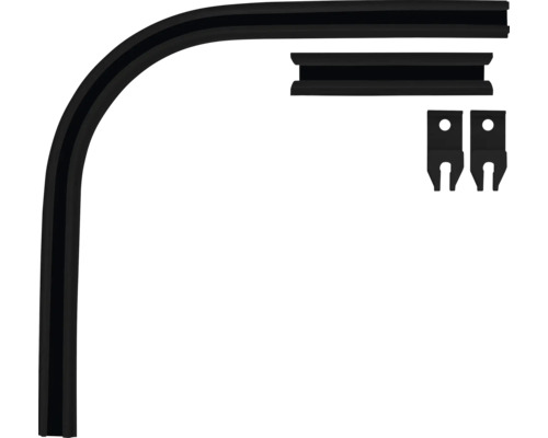 Afdichtprofiel, geleidingsprofiel en klemmen voor garagedeuren