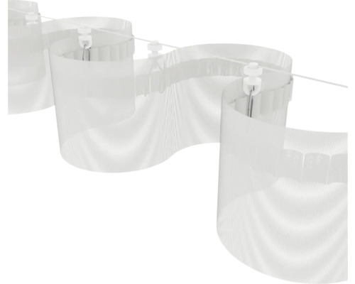 Gordijnband met plooihaken voor gordijnbevestiging